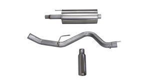 Ford F-150 Performance Exhaust - Single Side Exit - CORSA Performance - Cat Back - Polished - `15-`20